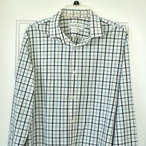 Mizzen+Main Leeward Collection Shirt Men’s XL Trim Fit Plaid Long Sleeve